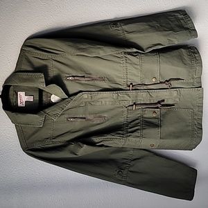 NWT Arizona Jeans Co. Army Cargo Jacket, Size Medium, Color Olive Grove